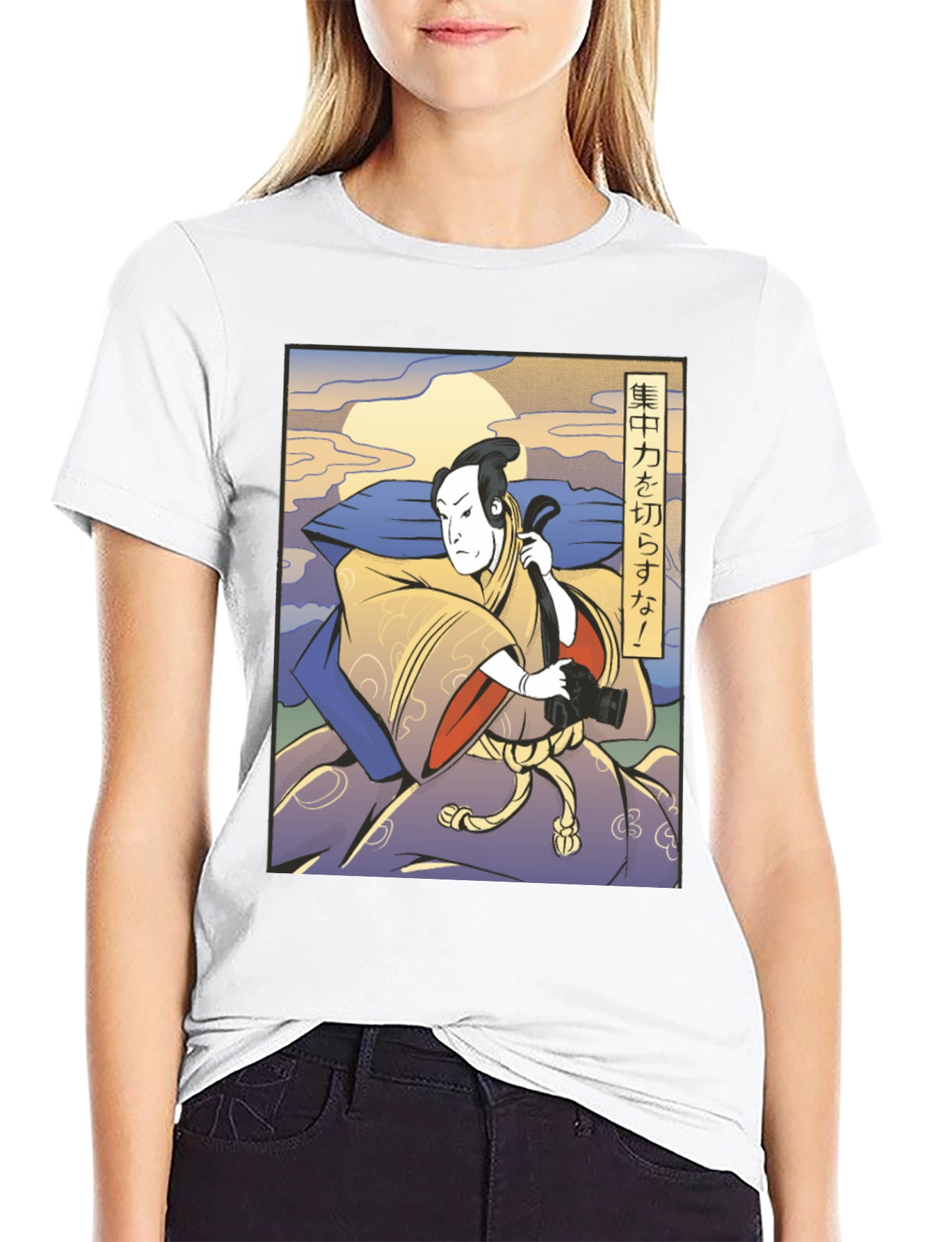 Samurai Photographer T-Shirt - Focus Your Power
