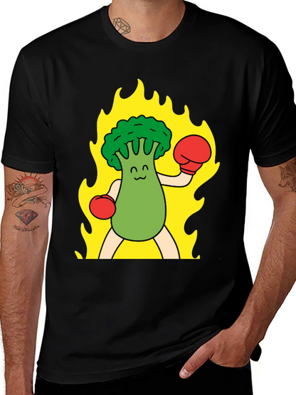 Broccoli Boxer T-Shirt - Funny Graphic Tee