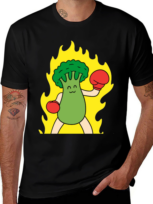 Broccoli Boxer T-Shirt - Funny Graphic Tee