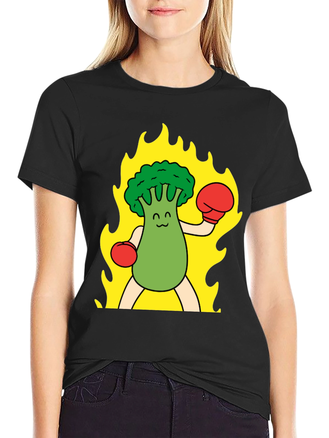 Broccoli Boxer T-Shirt - Funny Graphic Tee