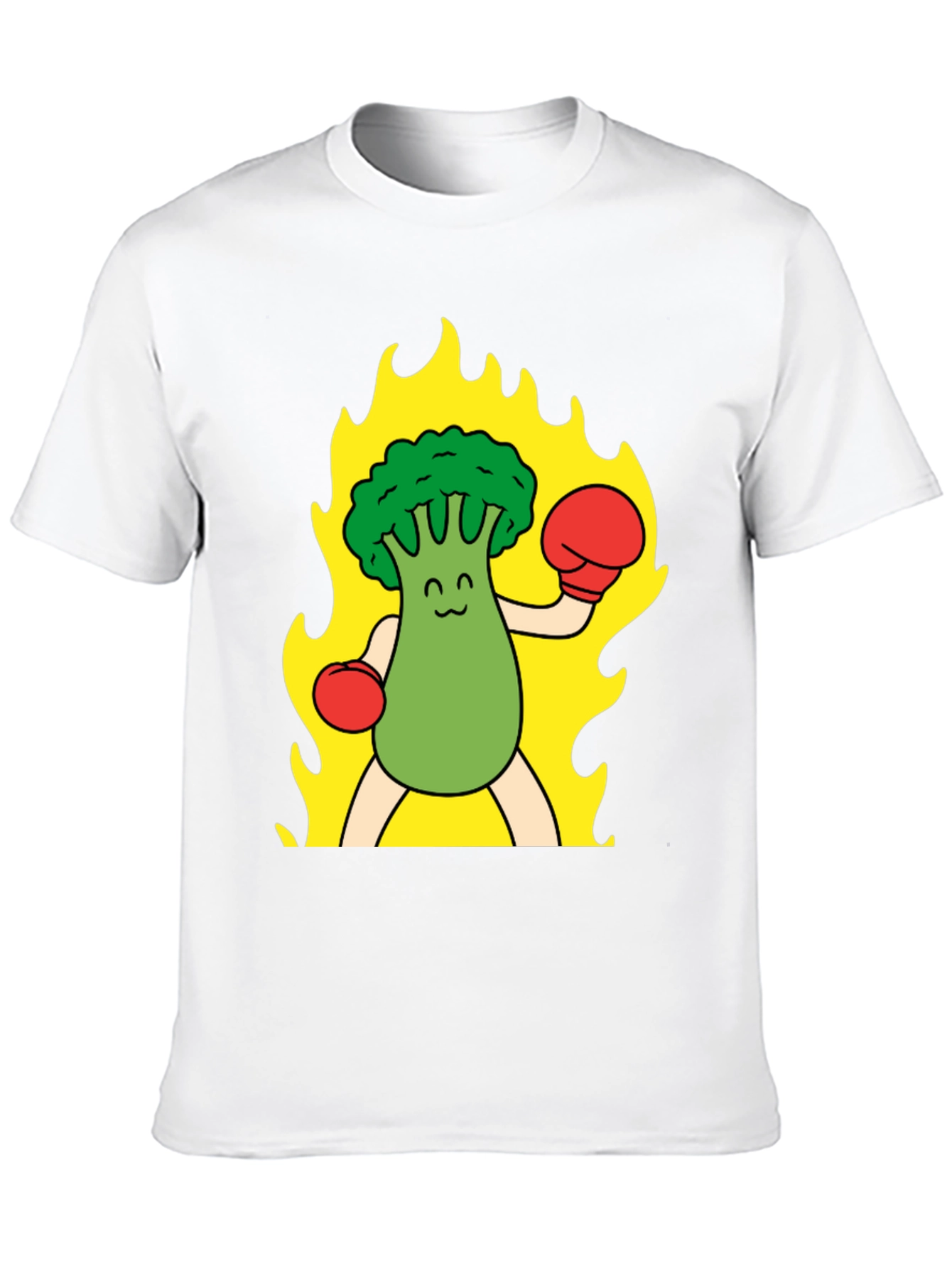 Broccoli Boxer T-Shirt - Funny Graphic Tee