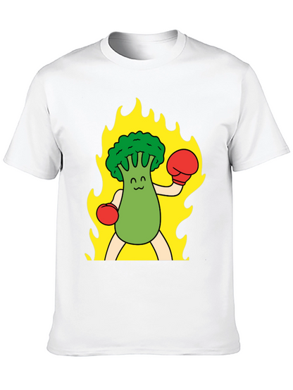 Broccoli Boxer T-Shirt - Funny Graphic Tee