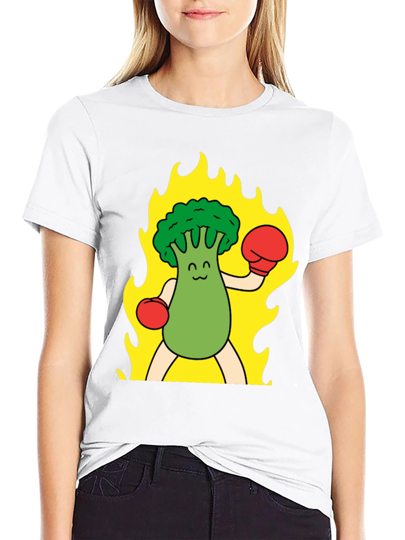 Broccoli Boxer T-Shirt - Funny Graphic Tee