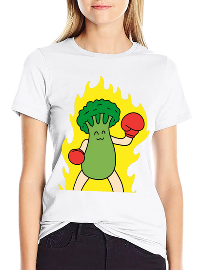Broccoli Boxer T-Shirt - Funny Graphic Tee