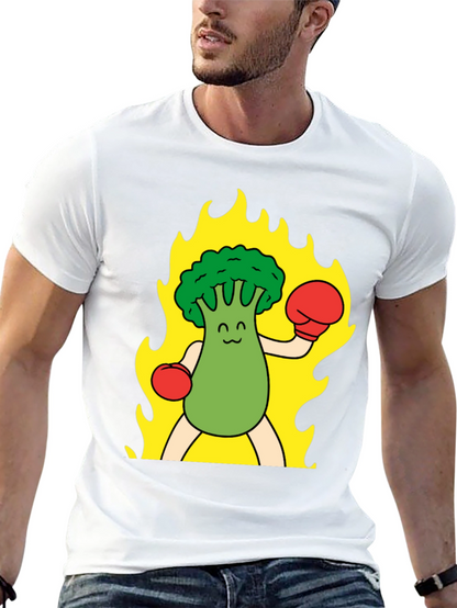 Broccoli Boxer T-Shirt - Funny Graphic Tee