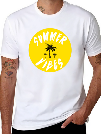 Summer Vibes T-Shirt - Tropical Palm Tree Graphic Tee