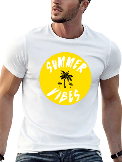 Summer Vibes T-Shirt - Tropical Palm Tree Graphic Tee