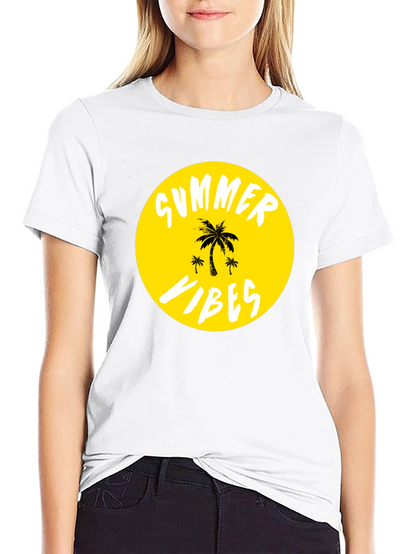 Summer Vibes T-Shirt - Tropical Palm Tree Graphic Tee