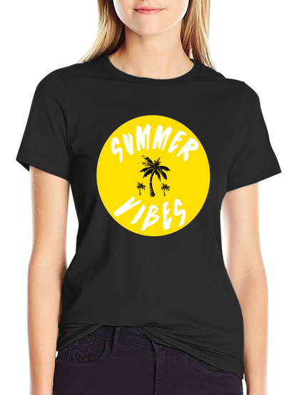 Summer Vibes T-Shirt - Tropical Palm Tree Graphic Tee