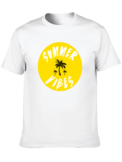 Summer Vibes T-Shirt - Tropical Palm Tree Graphic Tee