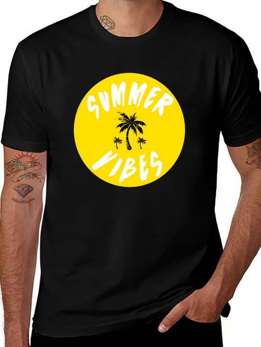 Summer Vibes T-Shirt - Tropical Palm Tree Graphic Tee