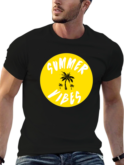 Summer Vibes T-Shirt - Tropical Palm Tree Graphic Tee