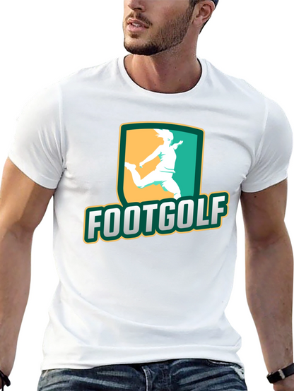 Footgolf Graphic Tee - Black Cotton Shirt