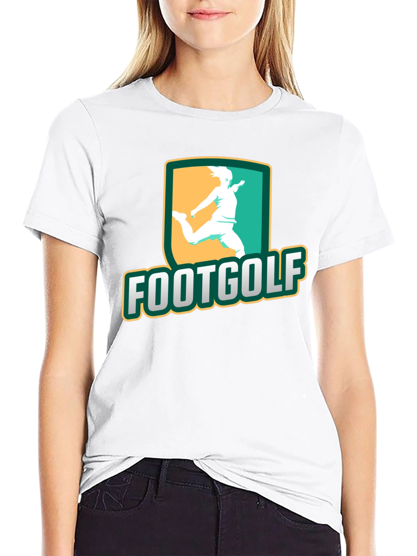 Footgolf Graphic Tee - Black Cotton Shirt