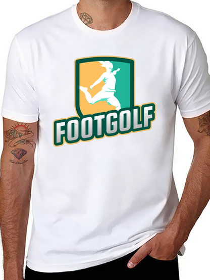 Footgolf Graphic Tee - Black Cotton Shirt