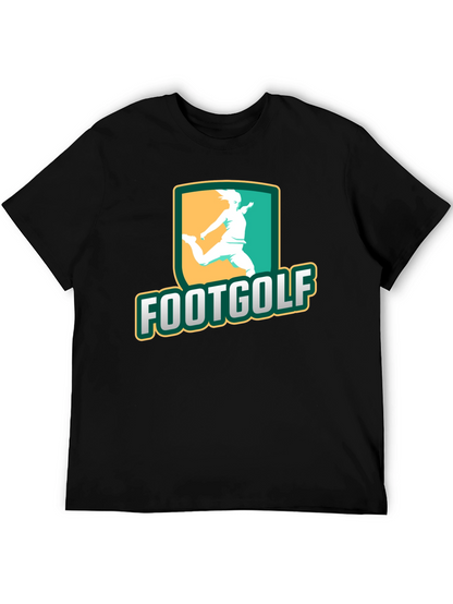 Footgolf Graphic Tee - Black Cotton Shirt