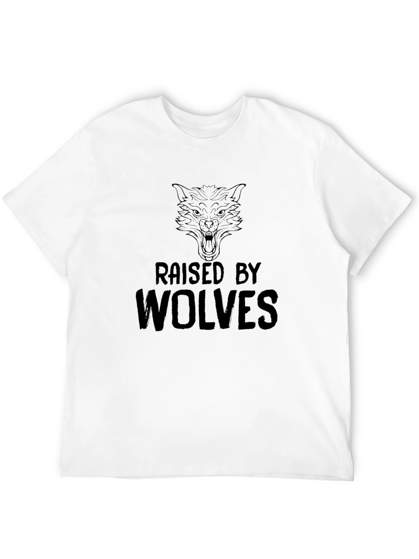 Raised by Wolves Graphic Tee - Mens Black T-Shirt