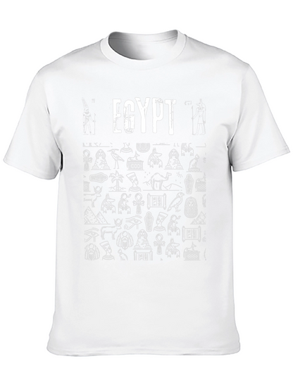Egypt Graphic Print Black T-Shirt
