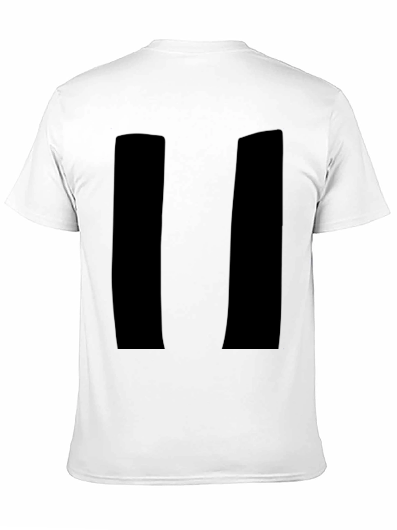 Mens Black Pause Symbol Graphic Tee