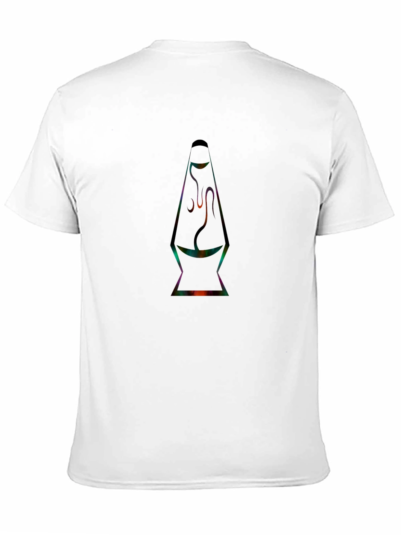Retro Lava Lamp Graphic Tee - Black T-Shirt
