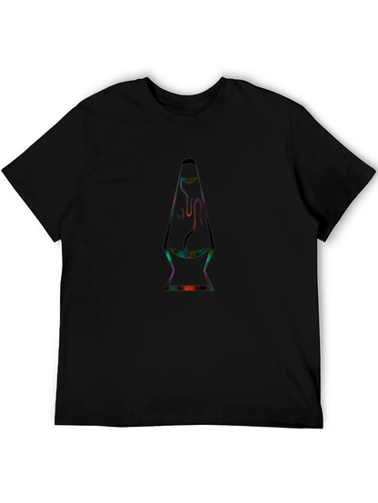 Retro Lava Lamp Graphic Tee - Black T-Shirt