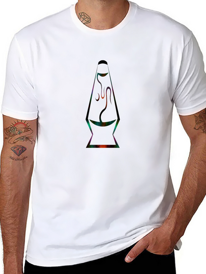 Retro Lava Lamp Graphic Tee - Black T-Shirt