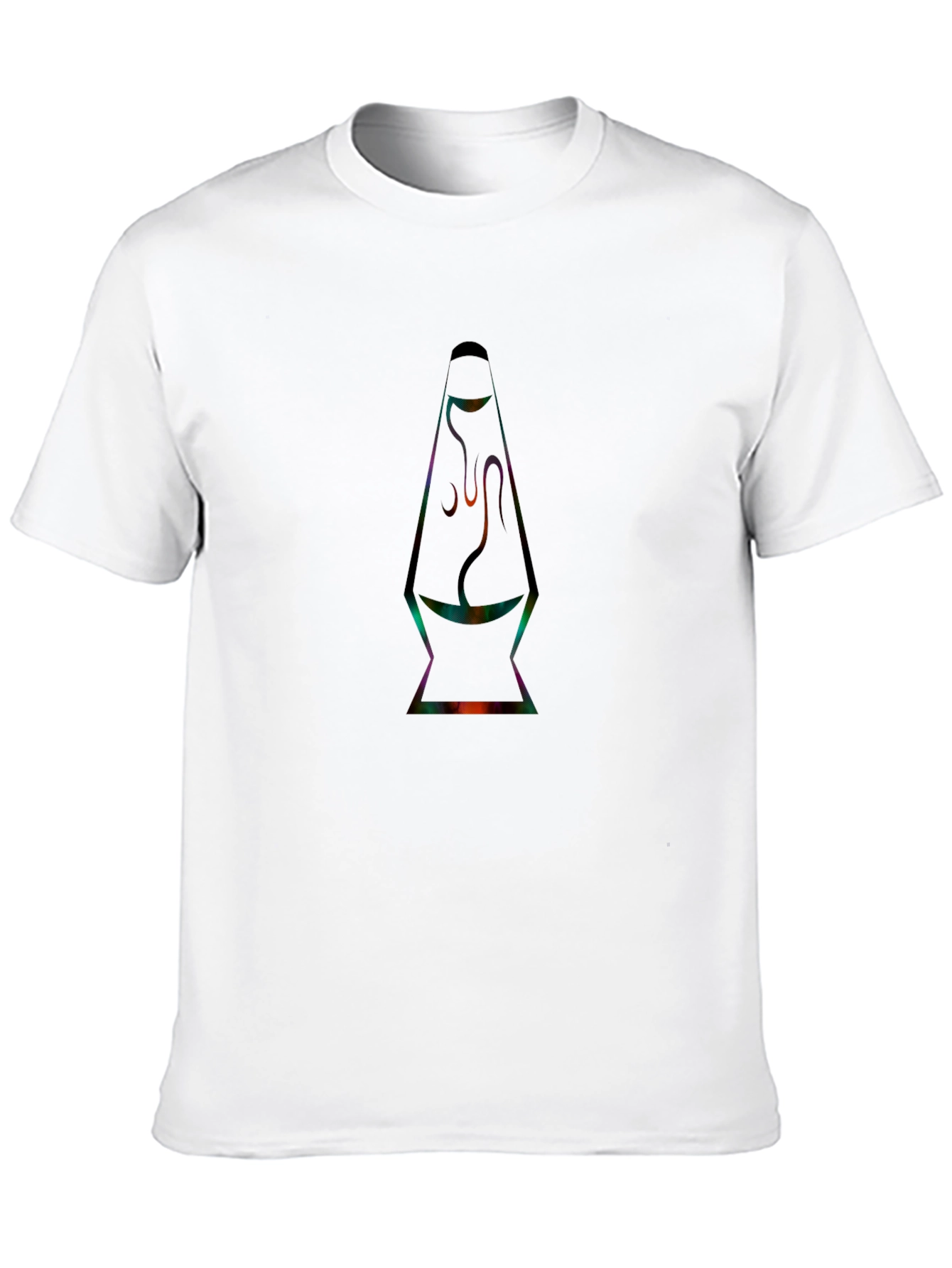 Retro Lava Lamp Graphic Tee - Black T-Shirt