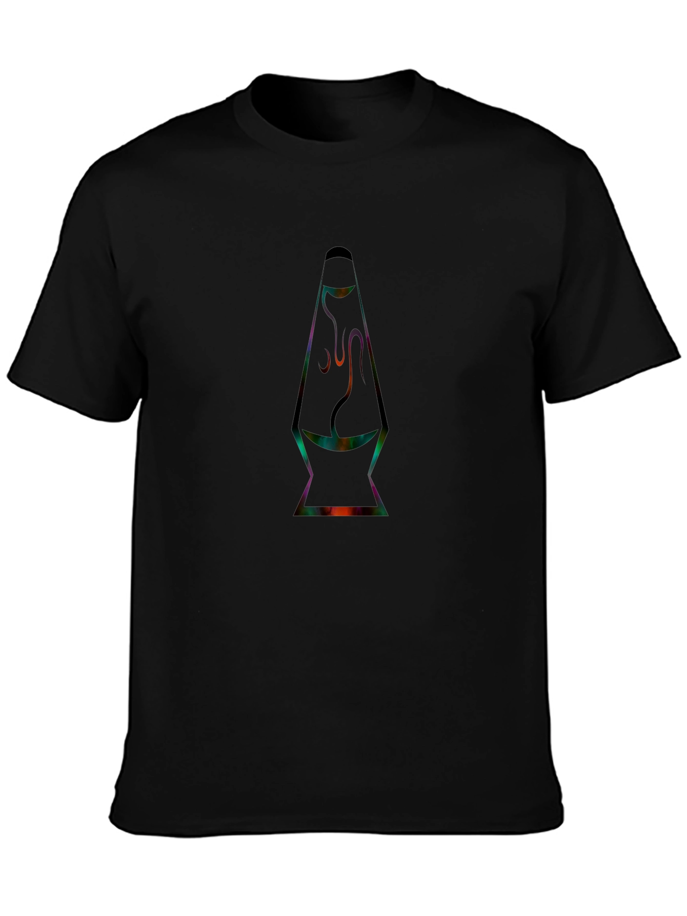 Retro Lava Lamp Graphic Tee - Black T-Shirt