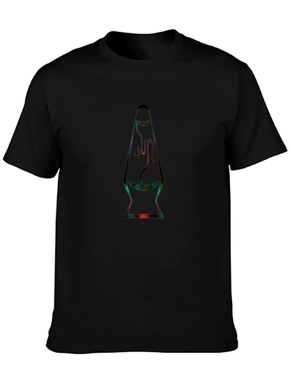 Retro Lava Lamp Graphic Tee - Black T-Shirt