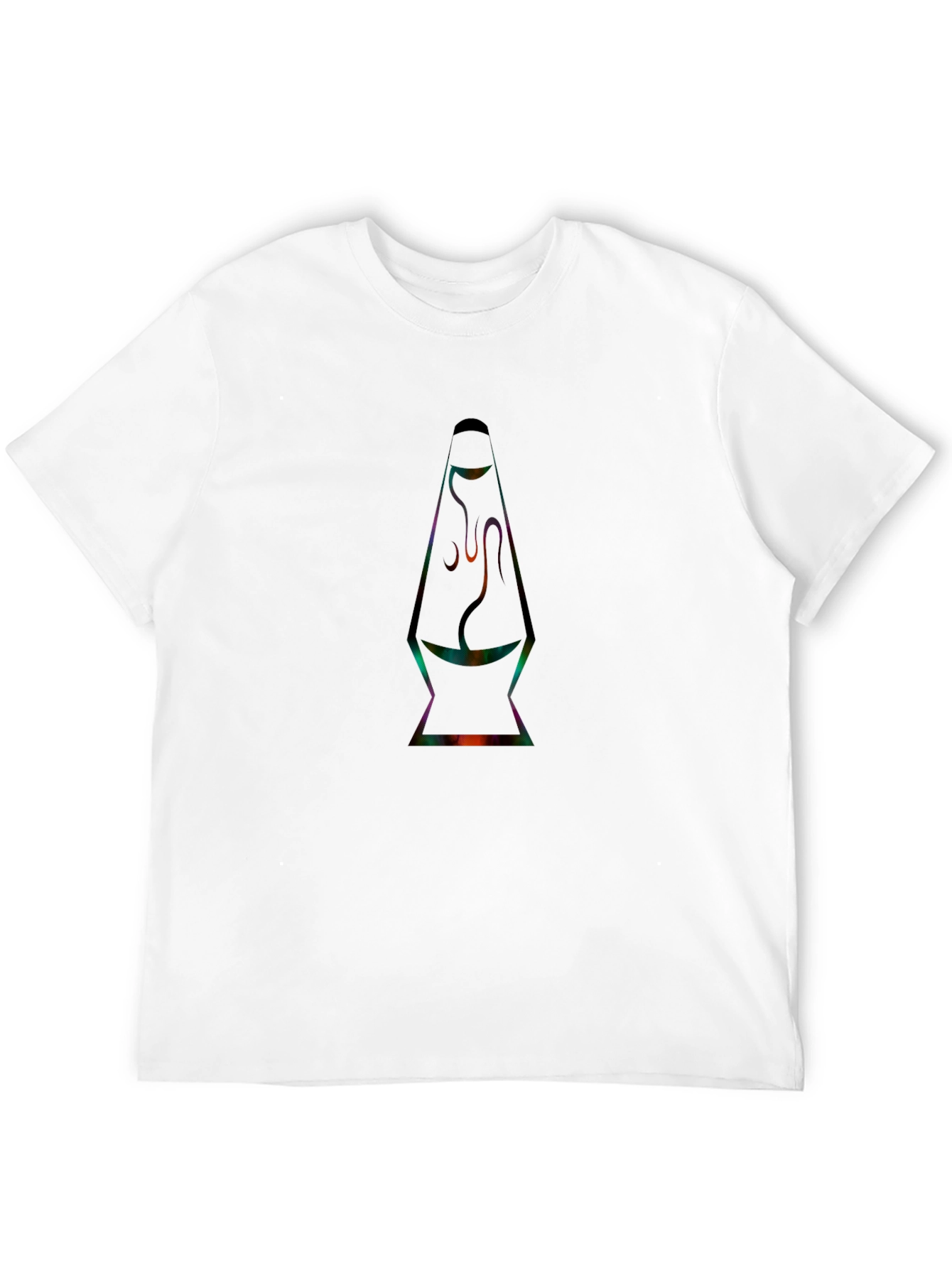 Retro Lava Lamp Graphic Tee - Black T-Shirt