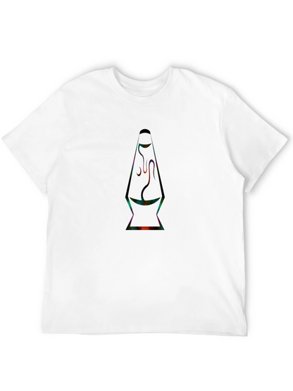 Retro Lava Lamp Graphic Tee - Black T-Shirt