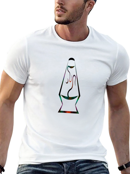 Retro Lava Lamp Graphic Tee - Black T-Shirt