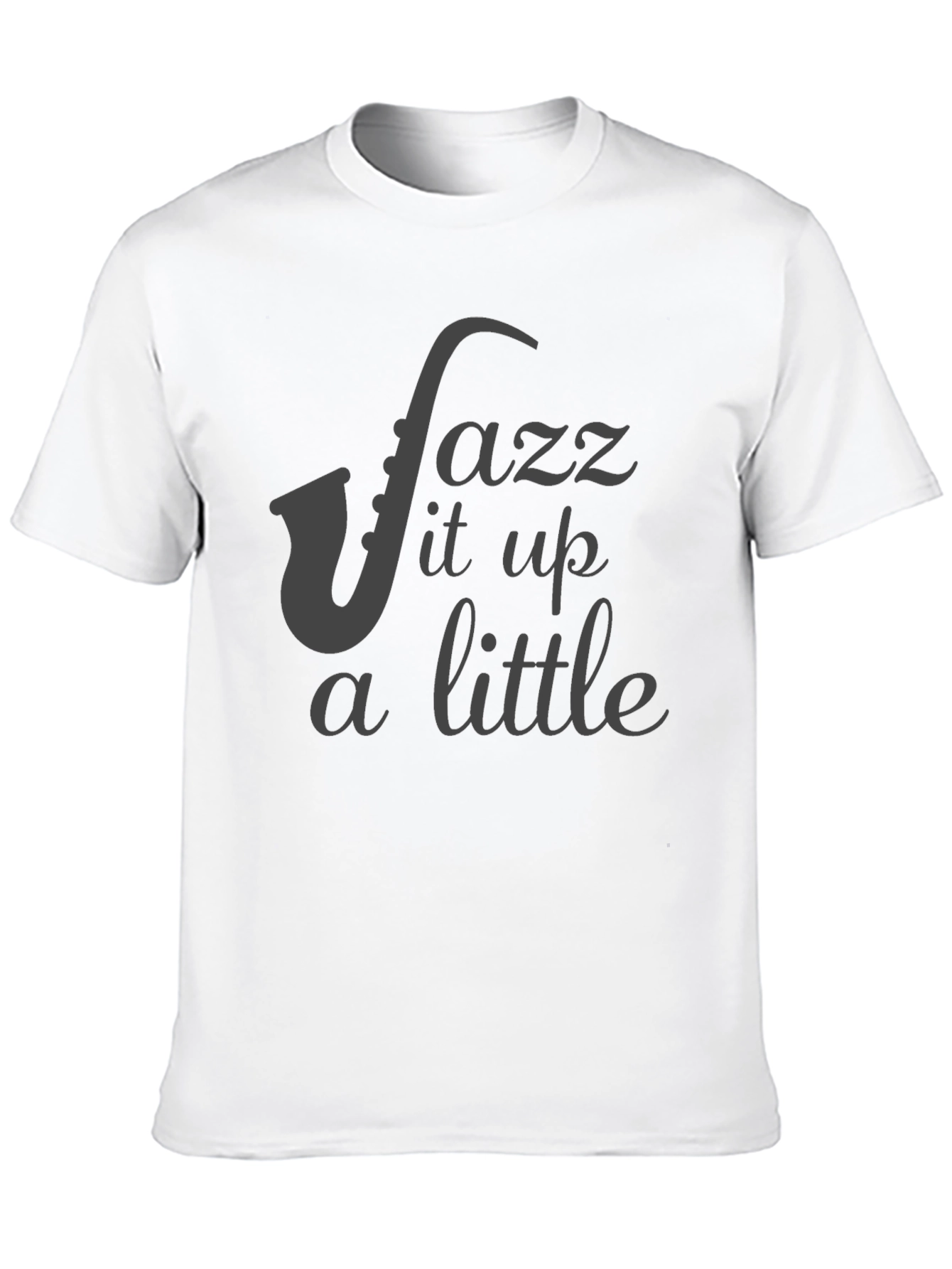 Jazz It Up T-Shirt - Black Saxophone Music Tee