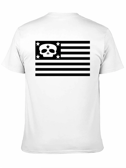 Skull Flag Graphic Tee - Black