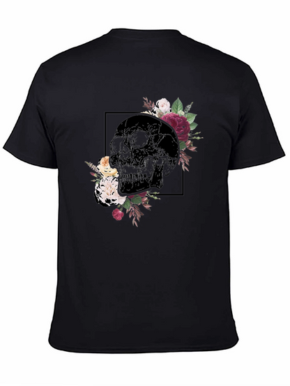 Floral Skull Graphic Tee