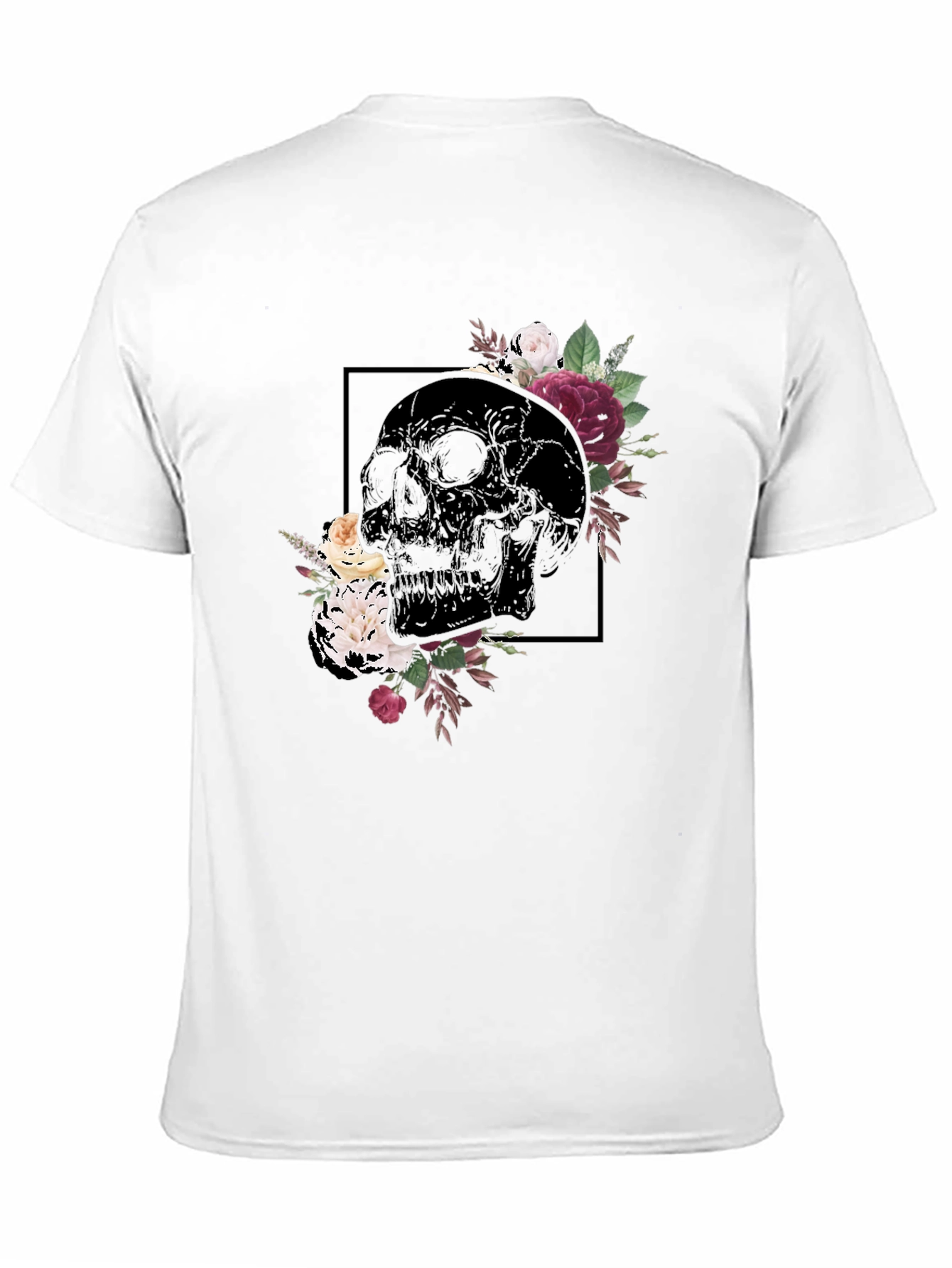 Floral Skull Graphic Tee