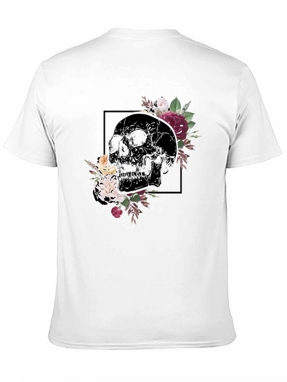 Floral Skull Graphic Tee