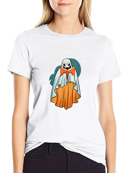 Boo-o-o-oks Ghost T-Shirt - Spooky Reader Tee