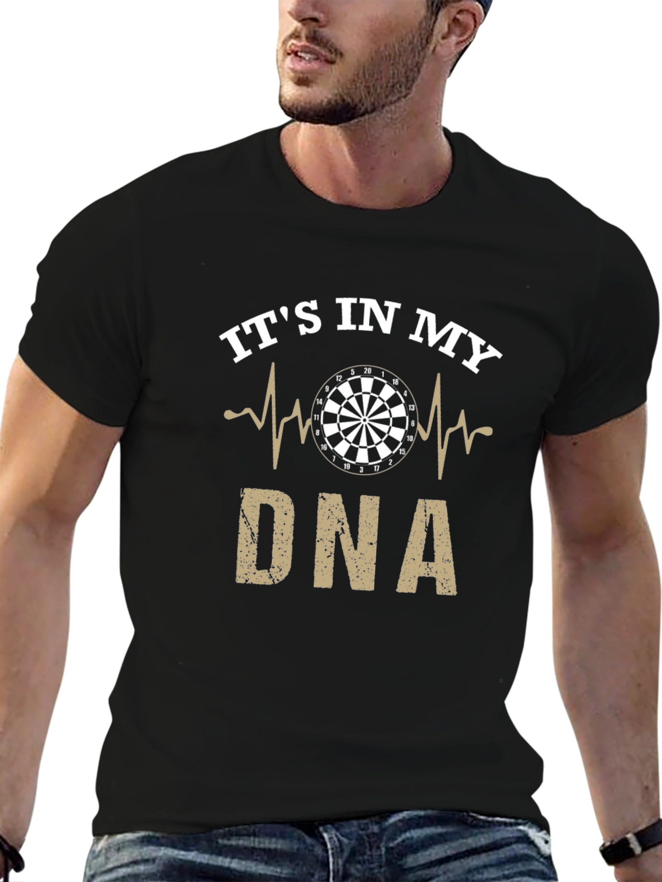 Its In My DNA Darts Graphic Tee - Black