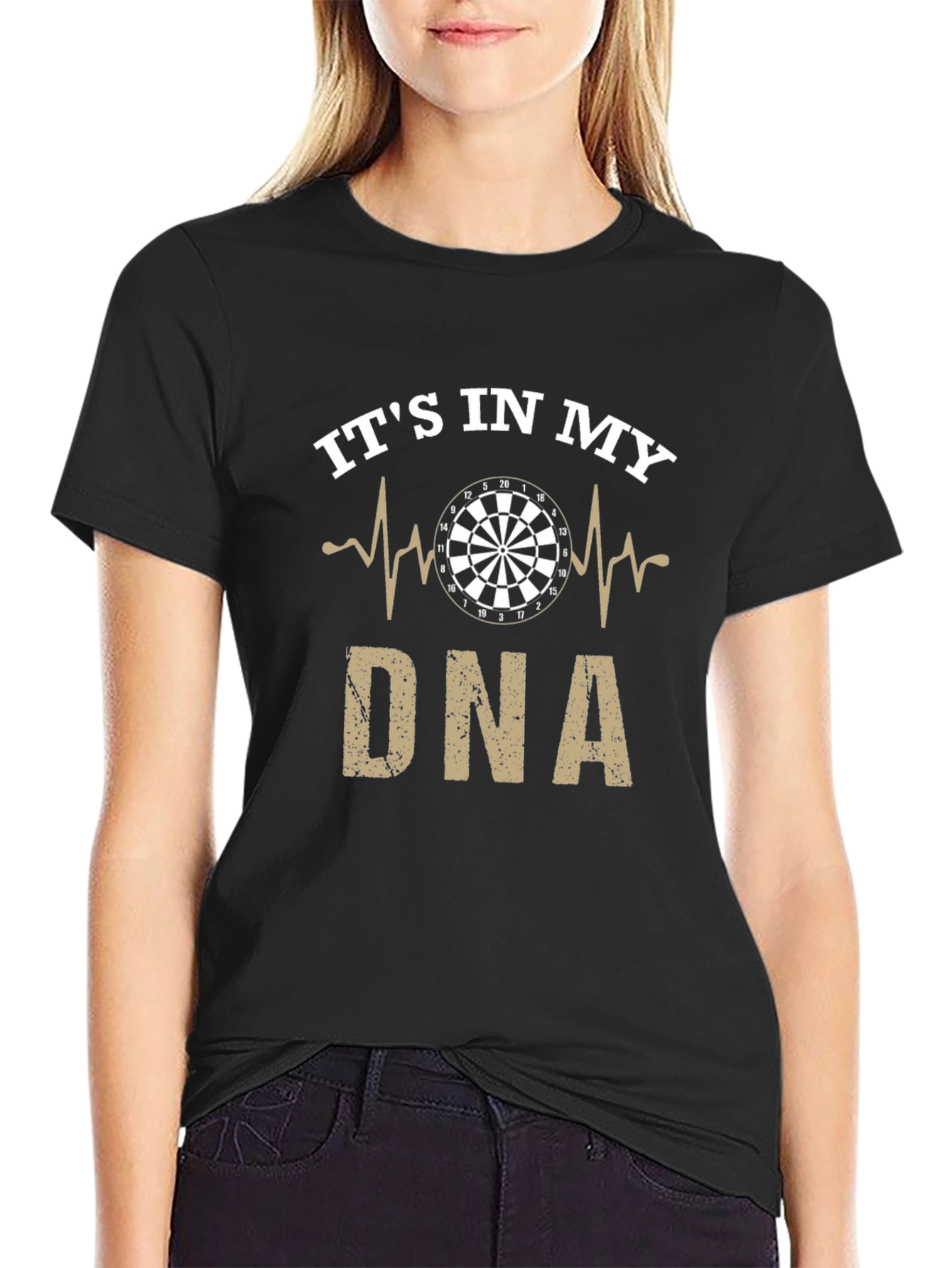 Its In My DNA Darts Graphic Tee - Black