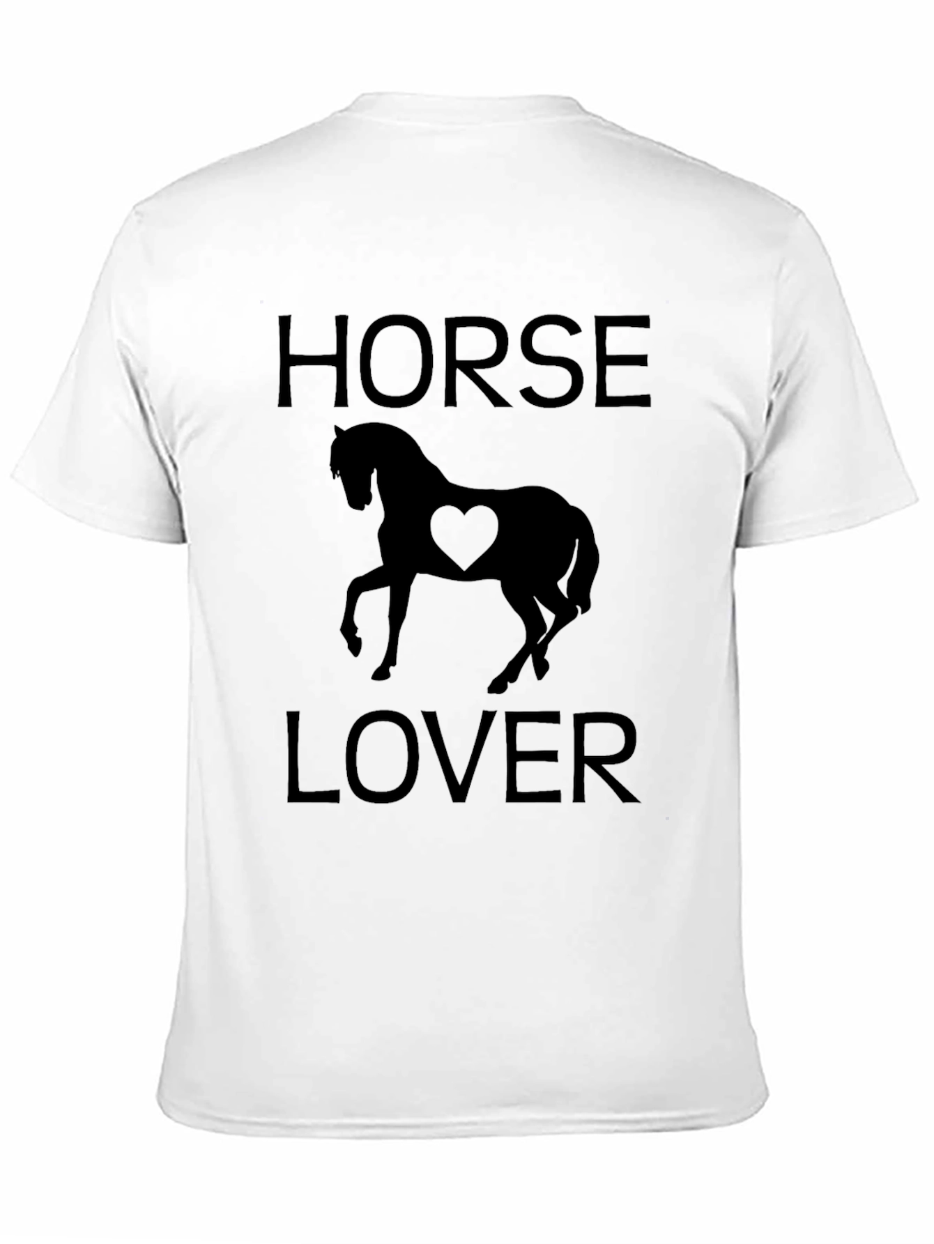 Horse Lover T-Shirt - Black Graphic Tee