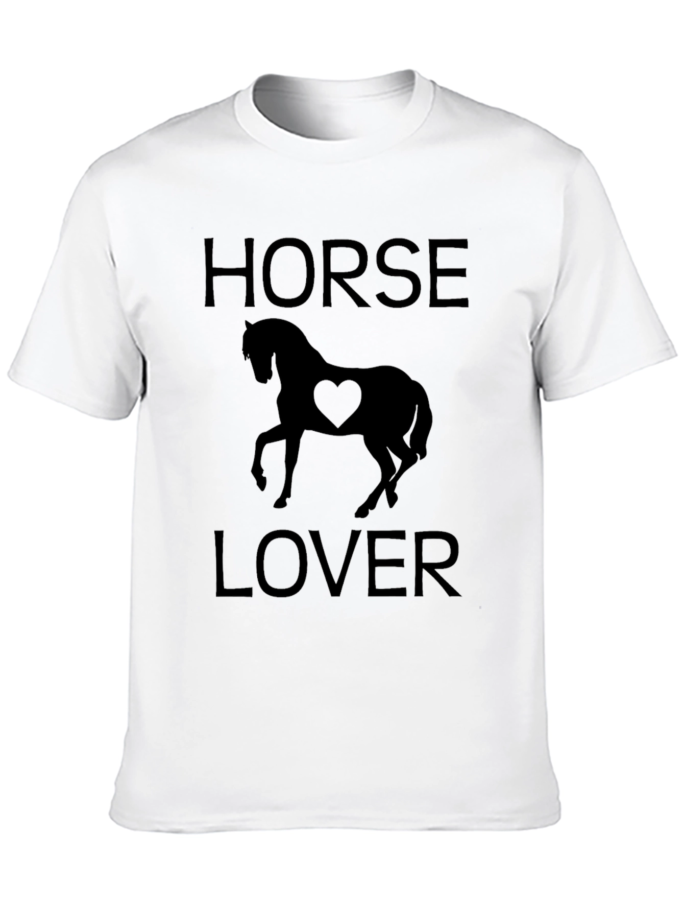 Horse Lover T-Shirt - Black Graphic Tee