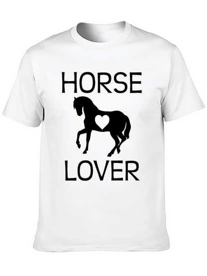 Horse Lover T-Shirt - Black Graphic Tee