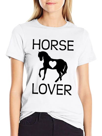 Horse Lover T-Shirt - Black Graphic Tee