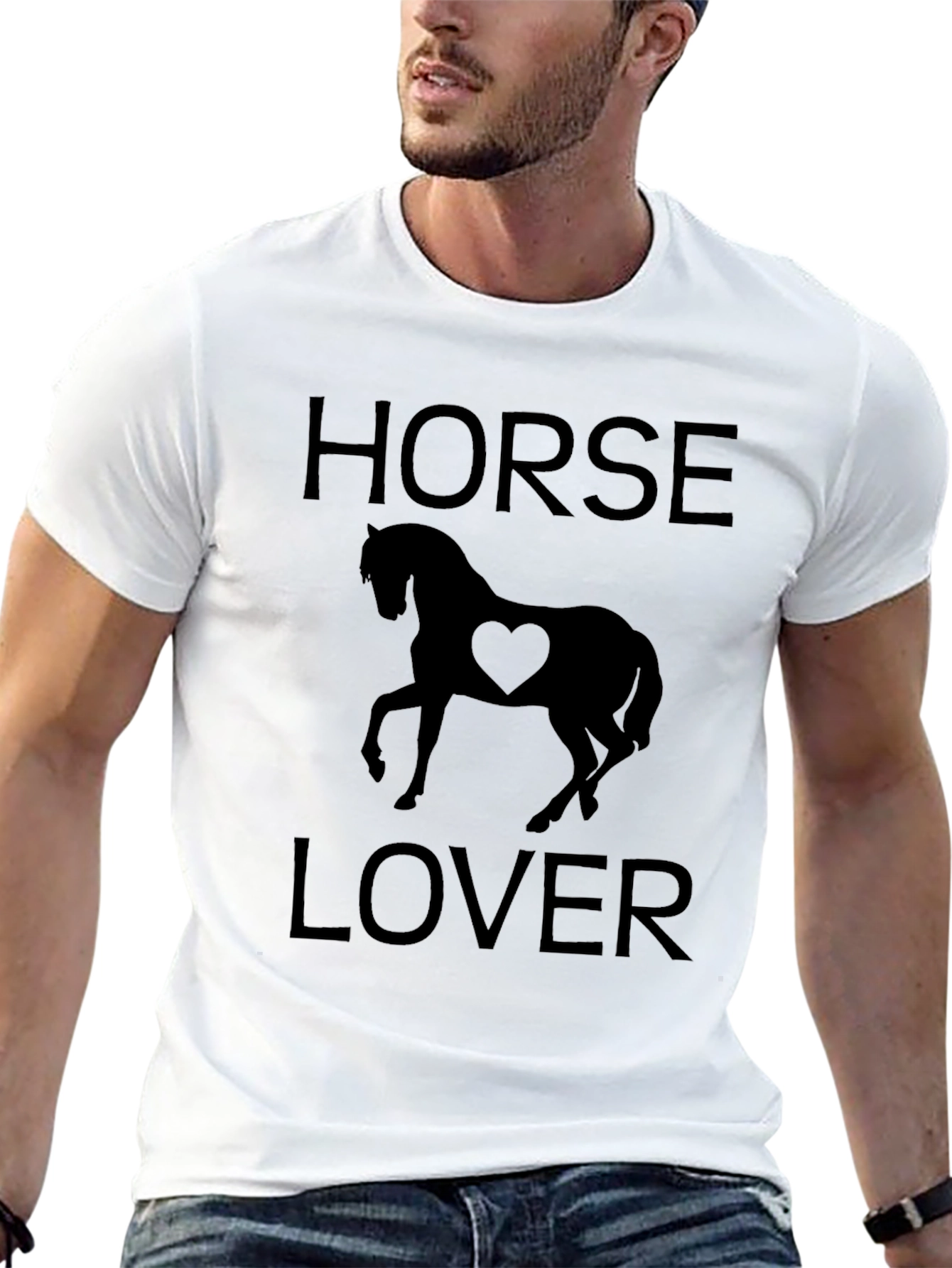 Horse Lover T-Shirt - Black Graphic Tee