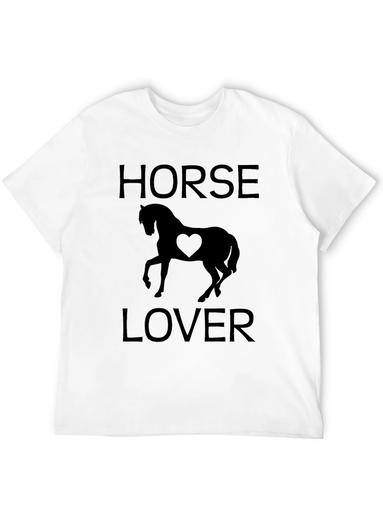 Horse Lover T-Shirt - Black Graphic Tee