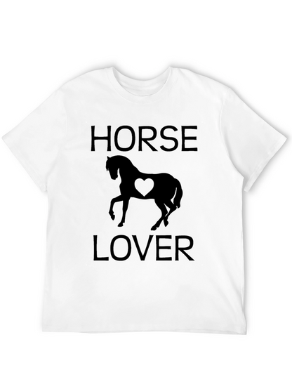 Horse Lover T-Shirt - Black Graphic Tee