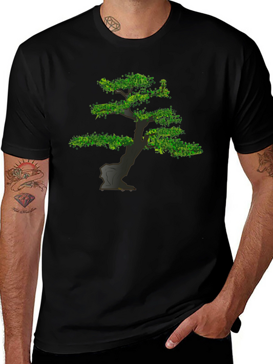 Bonsai Tree Graphic Tee - Nature Inspired Design