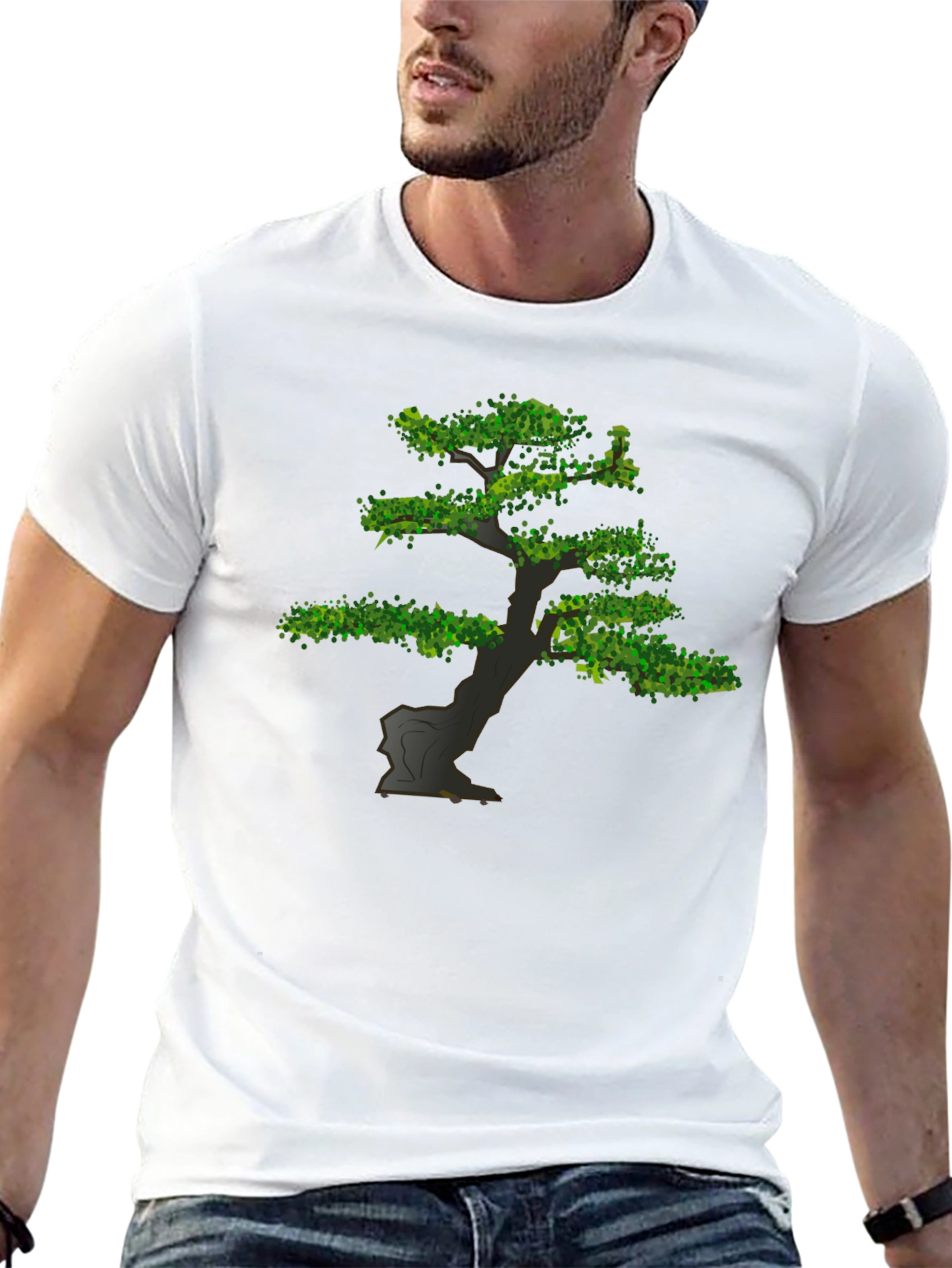 Bonsai Tree Graphic Tee - Nature Inspired Design