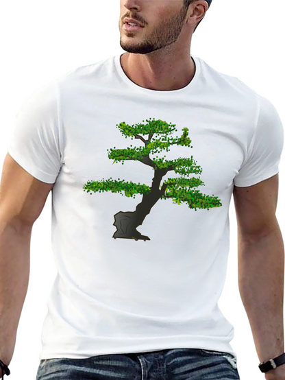 Bonsai Tree Graphic Tee - Nature Inspired Design
